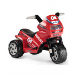 Elektrická motorka trojkolesová - MINI DUCATI EVO - Červená